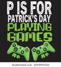 Gamer St Patricks Day For Boys, St Pats 