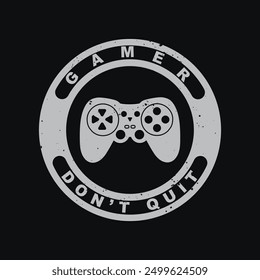 Gamer stylish t-shirt and apparel abstract design. Vector print, typography, poster