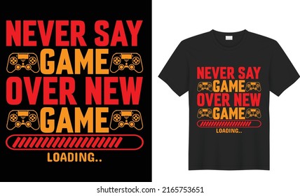 Gamer Stylish t-shirt design Vector illustration black background. Gamer Quotes and elements with slogan text, for t-shirt prints and other uses.
