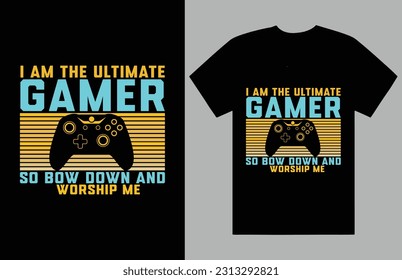 gamer t shirt design bulk retro vintage typography custom t shirt design gaming shirt gamers shirt game trenndy
