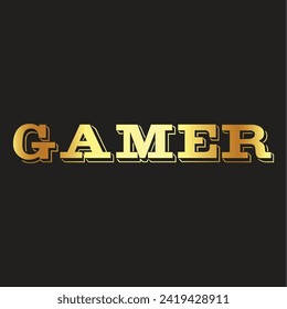 gamer text effect with purple color for logo.