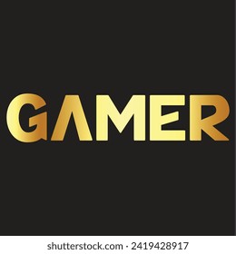 gamer text effect with purple color for logo.