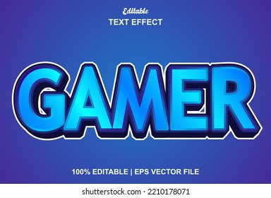 Gamer Text Effect With Text Style And Editable