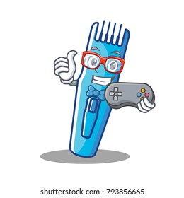 Gamer trimmer mascot cartoon style