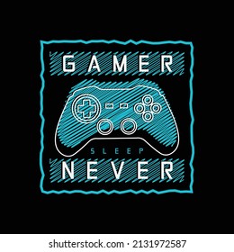 Gamer t-shirt and apparel design