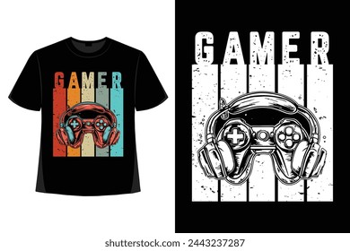 Gamer Tshirt Design Gaming Apparel
