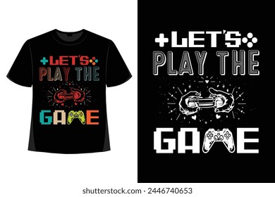 Gamer T-shirt Design Gaming Apparel 