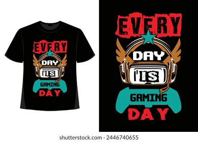 Gamer T-shirt Design Gaming Apparel 