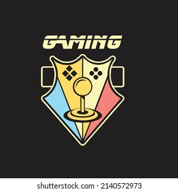 Gamer T-Shirt Design Template vector