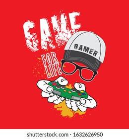 Gamer t-shirt design for unisex