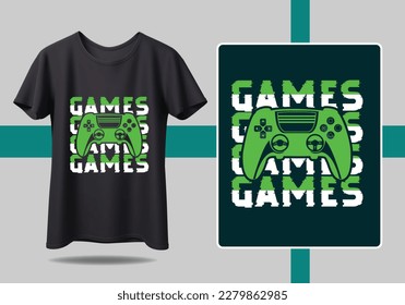 Gamer t-shirt design Vector illustration.  Life is A game Play To win T shirt Design vector, Trendy, apparel, Gaming, retro, Game, Video