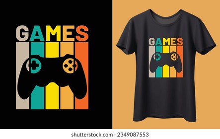 Gamer t-shirt design Vector illustration. Natural Born Gamer Gaming Is My DNA. T shirt Design vector, Trendy, Gaming, Retro, Video, Game.