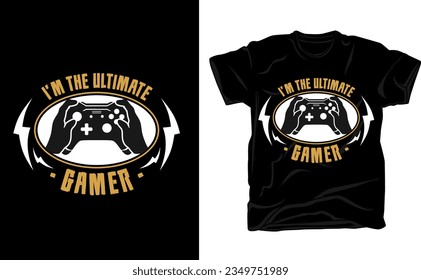 Gamer t-shirt design Vector illustration. I paused my game to be here. T-shirt Design vector, Trendy, apparel, Gaming t shirt