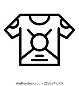 Gamer tshirt icon outline vector. Video game. Online pc