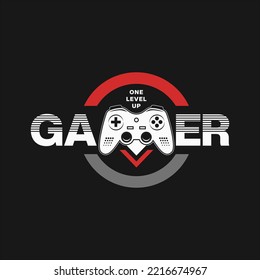 Gamer Typografie T-Shirt Design Vektorgrafik.