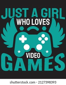 Gamer Typography T-shirt Design Vector