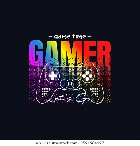 gamer vector graphic design illustration 