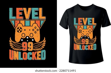 Gamer vector graphic T-shirt design. Exclusive print ready gaming t shirt design for boys and girls. vintage gaming t-shirt design.