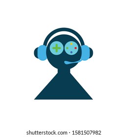gamer vector icon, e sport cartoon.