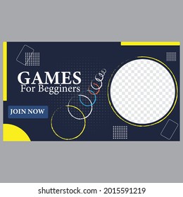 Gamer Video Thumbnail template Design