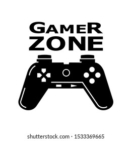 Gamer Zone sign icons vector.