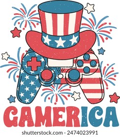 GAMERICA 4TH OF JULY SUBLIMATION 