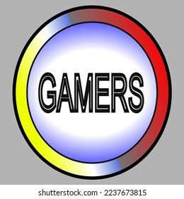 Gamers icon. Internet button,button clik,vector