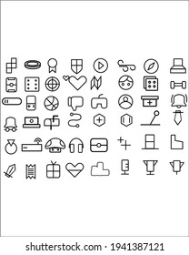 Gamers icon pack for mobile aplication or web aplication minimalism