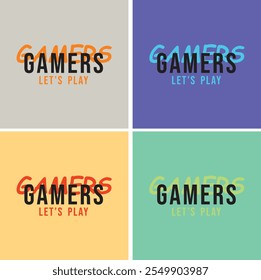 Gamers permite jugar tipografía impresión en color
