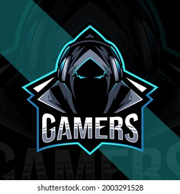 Gamers mascot logo design templates