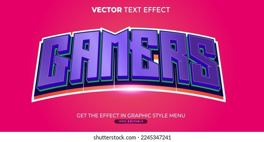 Gamers Mecha Style Editable Text Effect