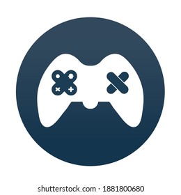 games app inside a bubble vector illustration design