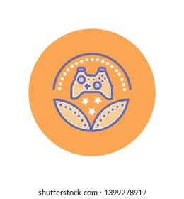 games, award icon- vector sign