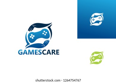Games Care Logo Template Design Vector, Emblem, Design Concept, Creative Symbol, Icon