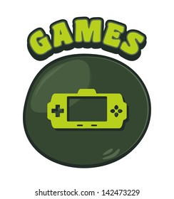 games console cartoon button new
