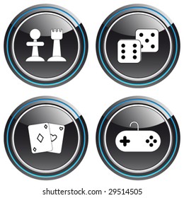 games, gambling - buttons