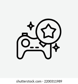  games icon, isolated consumer goods outline icon in light grey background, perfect for website, blog, logo, graphic design, social media, UI, mobile app