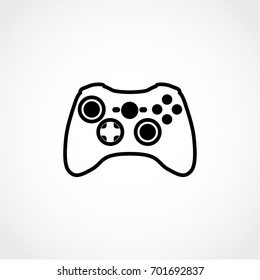 games Icon Isolated on White Background