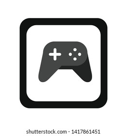 Games icon vector, Games controller icon vector, Console icon