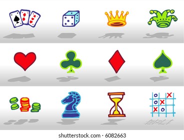 Games icons - others of the same series: http://www.shutterstock.com/lightboxes.mhtml?lightbox_id=499021