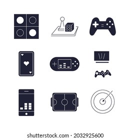 games  icons set. games  pack symbol vector elements for infographic web