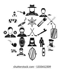 Games icons set. Simple set of 25 games vector icons for web isolated on white background