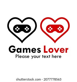 Games lover logo template illustration