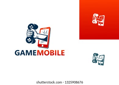 Games Mobile Logo Template Design Vector, Emblem, Design Concept, Creative Symbol, Icon