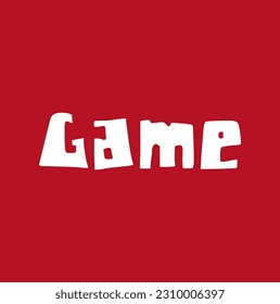 games  with modern and simple style, usable for logo or campaign title