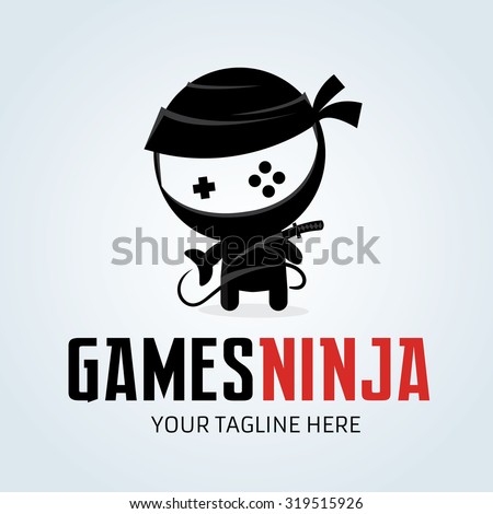 games ninja ninja logo gamer gaming vector logo template のベクター