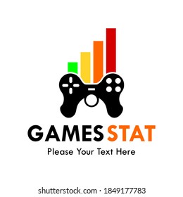games stat logo template illustration