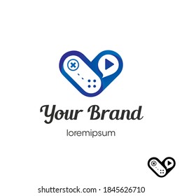 Games-Streaming-Logo oder Design von Symbolvorlagen