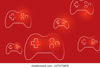 Games symbol stock vector background