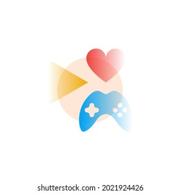 Games. Vector icon in gradient style